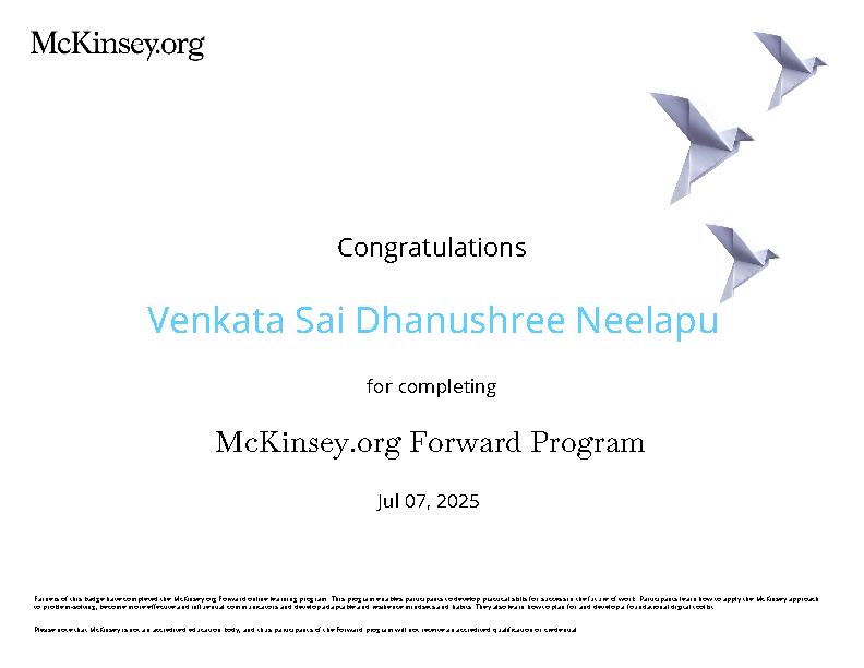McKinsey.org Forward Program